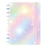 Caderno Disco Personalizado Inteligente Grande Color Stars