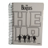 Caderno Escolar The Beatles 96 Fls - 01 Matéria Help Cinza