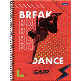 Caderno Gapp Break Dance - 80 Folhas - Foroni