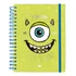 Caderno Smart Colegial Disney Monstros S.a C/fls Tira E Põe