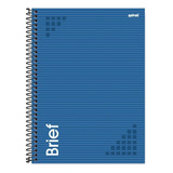 Caderno Universitário Capa Dura 1 Matéria 80 Fls 200x275mm Cor Azul