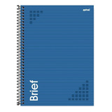 Caderno Universitário Capa Dura 1 Matéria 80 Fls 200x275mm Cor Azul