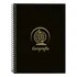 Caderno Universitário Profissões Preto E Gold 1 Matéria
