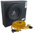 Caixa Amplificada Mini Slim Corzus 350 Rms + Cabo Rca 4 Vias