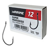 Caixa Anzol Super Maruseigo N 12 Marine 100 Unidades Pesca