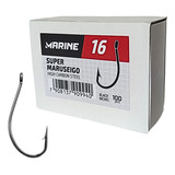 Caixa Anzol Super Maruseigo N 16 Marine 100 Unidades Pesca