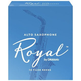 Caixa C/ 10 Palheta D'addario Rico Royal - Sax Alto Nº 2,0