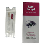 Caixa Com 100 Tiras De Rosa Bengala   Rose Bengal