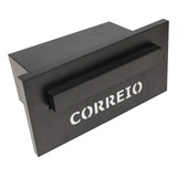 Caixa Correio Embutir Preto Slim 12cm Profundidade Luxo