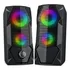 Caixa D Som Gamer Led Rgb Subwoofer Pc Computador P2 20w Rms Cor Preto 110v/220v