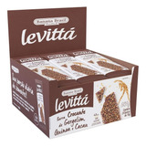 Caixa De Barras Levittá Sabor Gergelim Quinoa E Cacau 24x10g