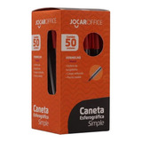 Caixa De Canetas Esferográficas Com 50 Unidades Jocaroffice
