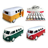 Caixa De Carrinho Kombi Ferro Miniatura Fricção 12 Unidades 