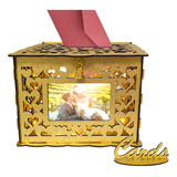 Caixa De Cartão De Casamento Decorações De Madeira Rústica C
