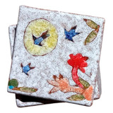 Caixa De Ceramica Decorativa Pintada À Mão Artesanal