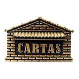 Caixa De Correios Pvc Correspondencia P04 Grade muro Cores Cor Preto ouro