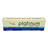 Caixa De Lâminas Platinum Para Navalhetes C  5 Lâminas