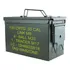 Caixa De Munição Estojo Militar Full Metal Porta Munições Guerra Com Escritos Ammo Box Nautika 50 Munições