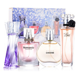 Caixa De Presente De Perfume Feminino, Conjunto De 4 Peças C