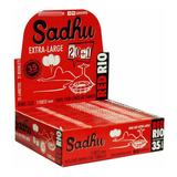 Caixa De Seda Sadhu Red Rio King Size Extra Large 