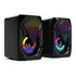 Caixa De Som Alto-falante Gamer Led P2 Usb Para Pc Notebook Cor Preto