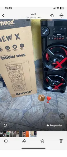 Caixa De Som Amovx