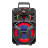 Caixa De Som Amplificada Amvox Aca 221 Bluetooth Woofer 8 Cor Preto 110v 220v