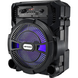 Caixa De Som Amplificada Bluetooth Ca80 120w Lenoxx Cor Preto 110v/220v