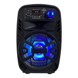 Caixa De Som Amplificada Falante 8 Bluetooth Led 1000w Pmpo