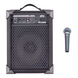 Caixa De Som Amplificada Microfone/guitarra Lx40 Com Mic