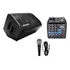 Caixa De Som Ativa 200w + Mesa 4ch + Microfone De Brinde