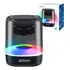Caixa De Som Bluetooth 5.0 Cristal Rgb Micro Sd Aux 3w Exbom Cor Preto Bateria