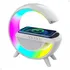 Caixa De Som Carregador Luminária G Speaker Led Indução Rgb Cor Branco 110v 220v
