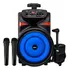 Caixa De Som Com 2 Microfones Sem Fio Grande Potencia Rodinha E Suporte 110/220v 5v Entrada Karaoke
