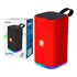 Caixa De Som Com Led Pequena Com Bluetooth Cor Vermelho