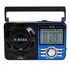 Caixa De Som D-f10 Retrô Azul Rádio Am/fm/sw Integrado