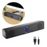 Caixa De Som Gamer Para Computador Pc Soundbar Usb Led Preto