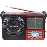 Caixa De Som Grasep D-f10 Retrô Vermelho 8w Rms