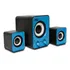 Caixa De Som Para Pc Notebook Celular Subwoofer 2.1 Cor Azul