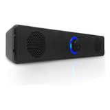 Caixa De Som Pc Soundbar Gamer Led Rgb Caixinha Usb P2 Note Cor Preto