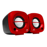 Caixa De Som Speaker 2.0 3w Sp-303rd Vermelha C3 Tech Ml Ful