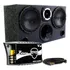 Caixa De Som Trio Dutada 2 Sub Bomber One 8 + Modulo Digital