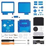 Caixa De Substituição Personalizada Ips Ready Extremerate Clear Blue Para Gameboy Advance Sp Gba Sp – Compatível Com Ips E Lcd Padrão – Console E Tela Não Incluídos