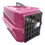 Caixa De Transporte N.0 Gato E Cão Pequena Filhote All Color Cor Rosa