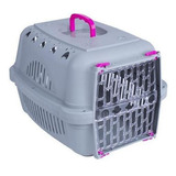 Caixa De Transporte N2 Cães E Gatos Durapets Falcon Neon Cor Rosa