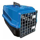 Caixa De Transporte Para Cães Gato Coelho Porte N5 Azul
