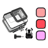 Caixa Estanque   Kit Filtros Telesin Gopro Hero 9 E 10 Black
