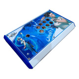 Caixa Para Controle Arcade Sanwa   Com 2 Artes E 2 Acrilicos