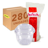 Caixa Pote Mix Redondo Taça Para Mousse 180ml C  Tampa 280un