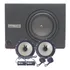 Caixa Slim Amplificada 400w 8'' Falcon +kit 2 Vias Hurricane